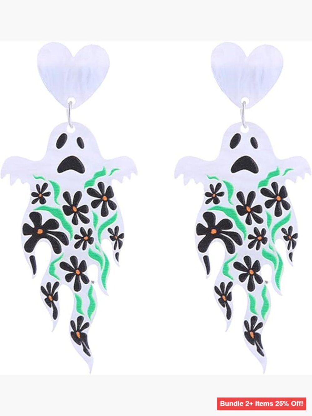 Halloween Stud Earrings Ghost Pumpkin Skeleton Spooky Costume Accessories